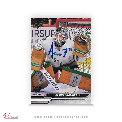 Aerin Frankel Boston Fleet Autographed 2023-24 Upper Deck PWHL Hockey Card #14