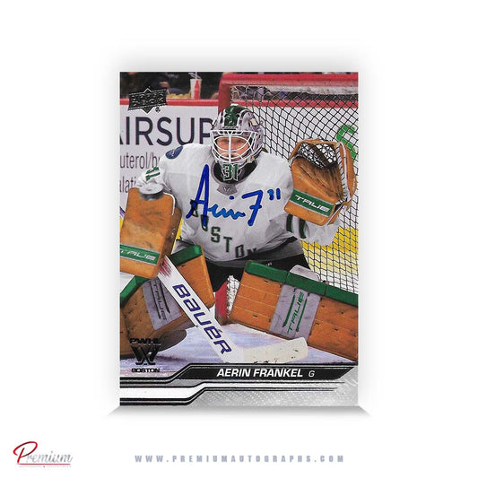 Aerin Frankel Boston Fleet Autographed 2023-24 Upper Deck PWHL Hockey Card #14