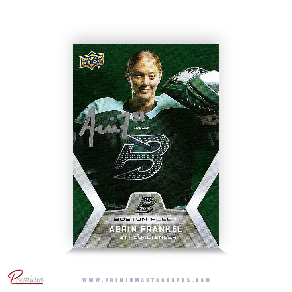 Aerin Frankel Boston Fleet Autographed 2024-25 Upper Deck PWHL Hockey Card #13