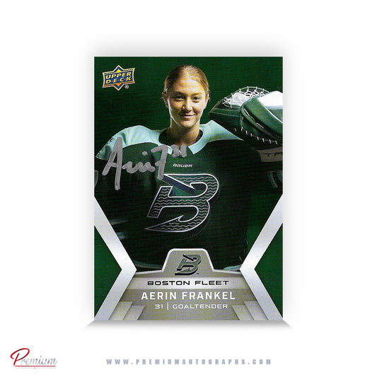 Aerin Frankel Boston Fleet Autographed 2024-25 Upper Deck PWHL Hockey Card #13