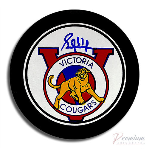 Grant Fuhr Victoria Signed Puck