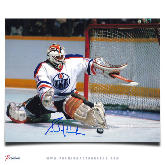 Grant Fuhr Edmonton Oilers Signed 8x10 Photograph Great Save!!