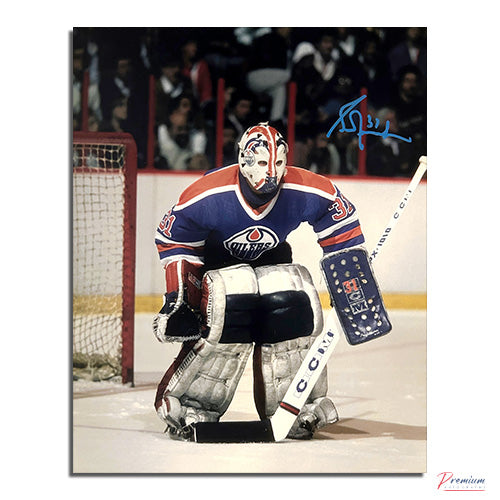 Grant Fuhr Edmonton Oilers Signed 8x10 Photograph Top of the Crease