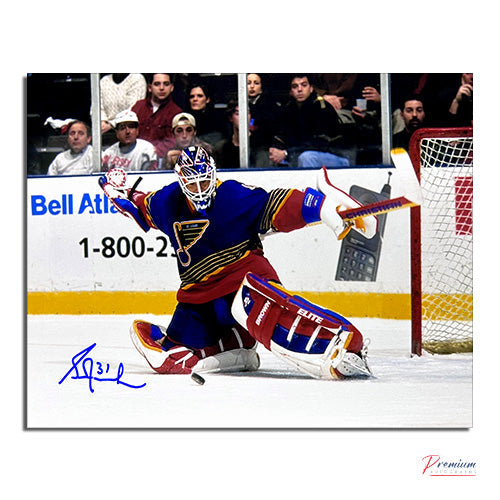 Grant Fuhr St-Louis Blues Signed 8x10 Photograph Great Save!