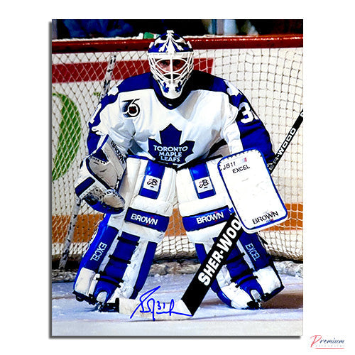 Grant Fuhr Toronto Maple Leafs Signed 8x10 Photograph Intensity