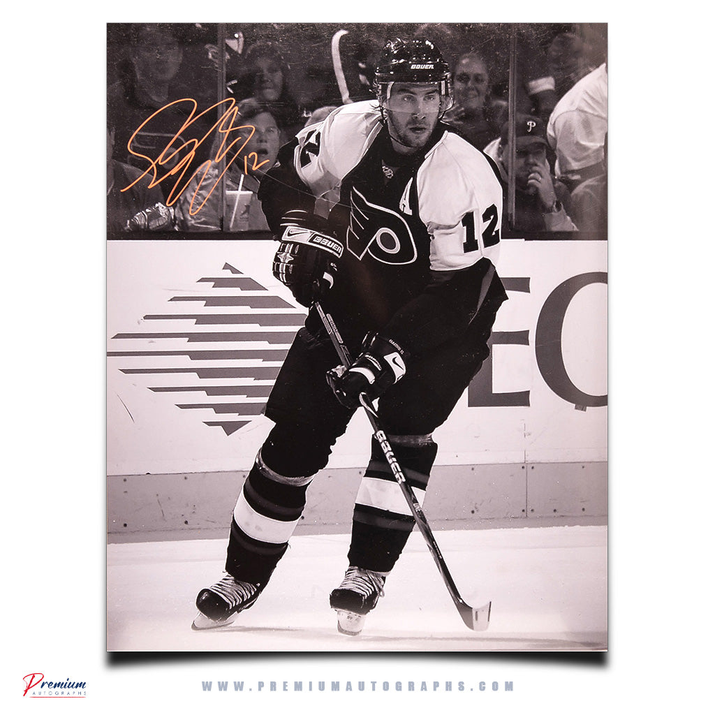 Simon Gagne Philadelphia Flyers Signed 16x20 Photograph Skating