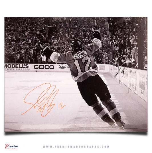 Simon Gagne Philadelphia Flyers Signed 16x20 Photograph Goal Celebration