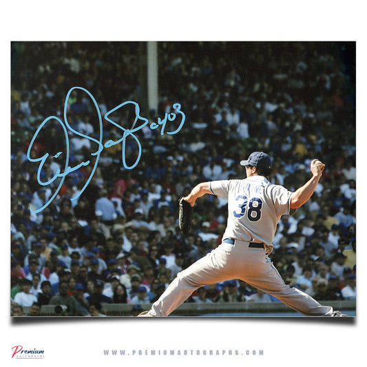 Eric Gagne Los Angeles Dodgers Signed 8x10 Photograph Pitch