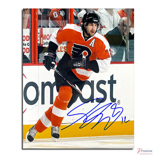 Simon Gagne Philadelphia Flyers Signed 8x10 Photograph Up Ice