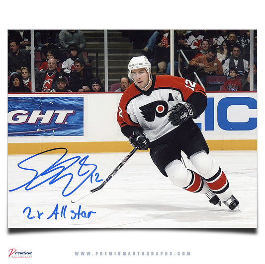 Simon Gagne Philadelphia Flyers Signed 8x10 Photograph w/ 2x All Star