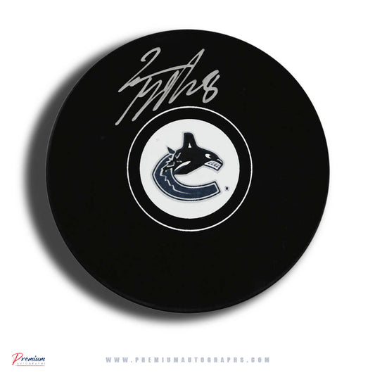 Conor Garland Vancouver Canucks Signed Puck