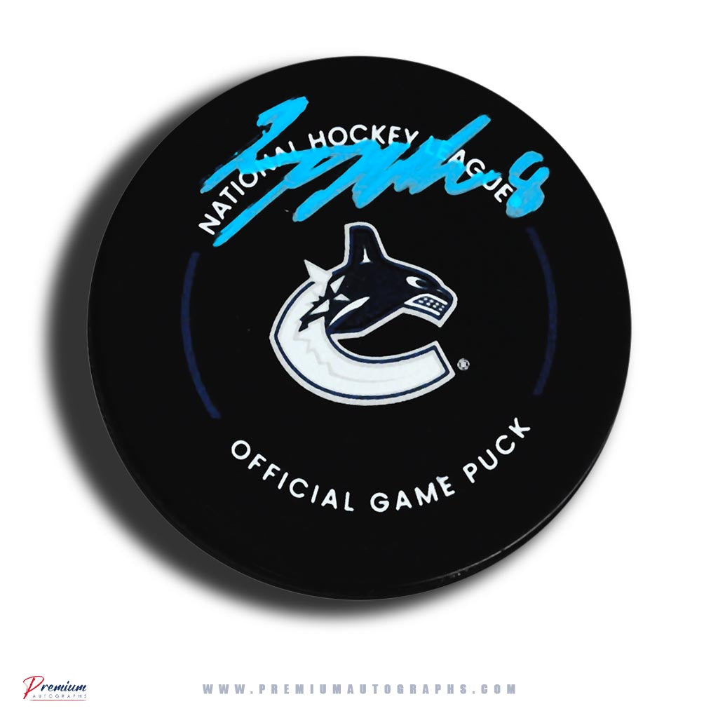 Conor Garland Vancouver Canucks Signed Official Game Puck