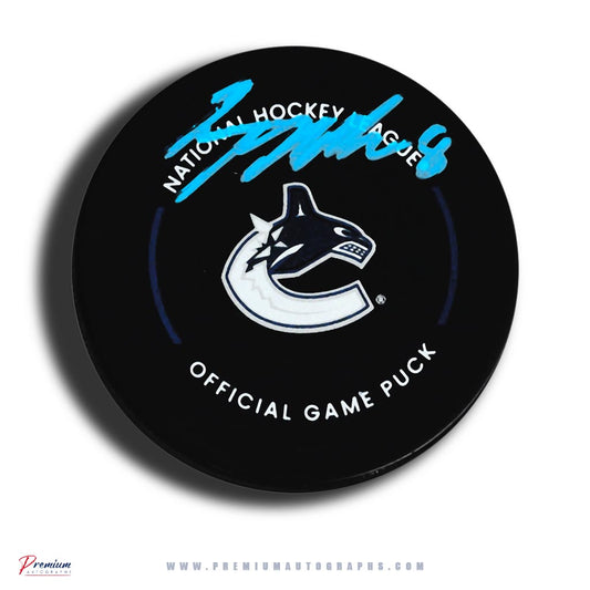 Conor Garland Vancouver Canucks Signed Official Game Puck