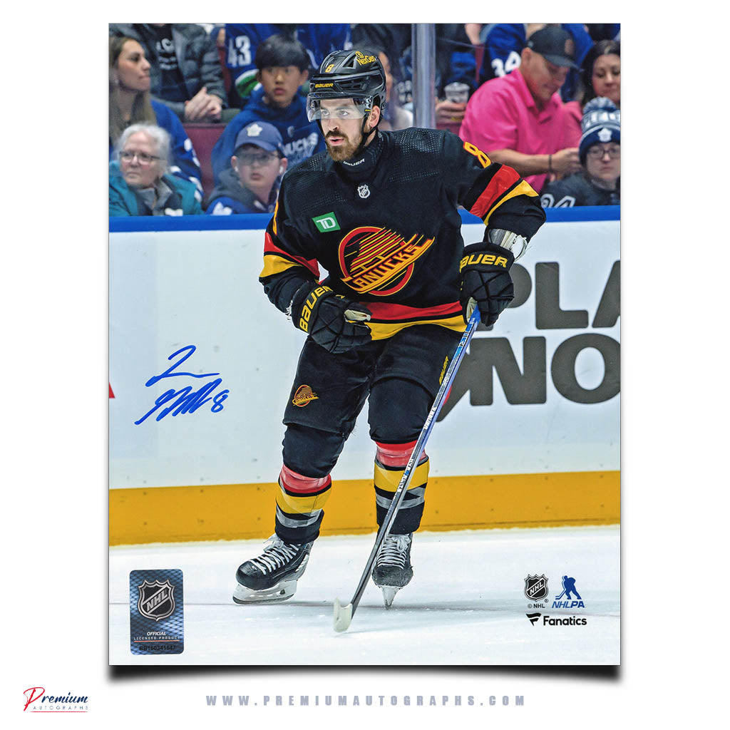 Conor Garland Vancouver Canucks Signed 8x10 Photograph Retro Jersey