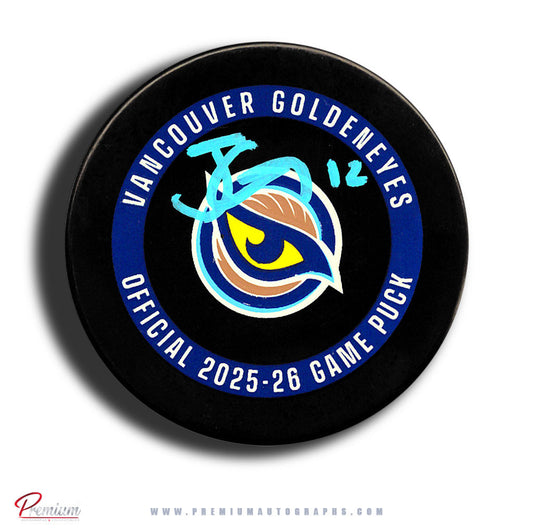 Jennifer Gardiner Vancouver Goldeneyes PWHL Autographed Official Game Puck