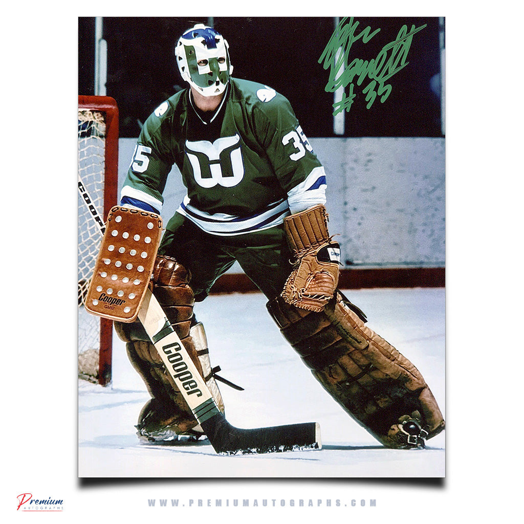 John Garrett Hartford Whalers Signed 8x10 Photograph Out of Net