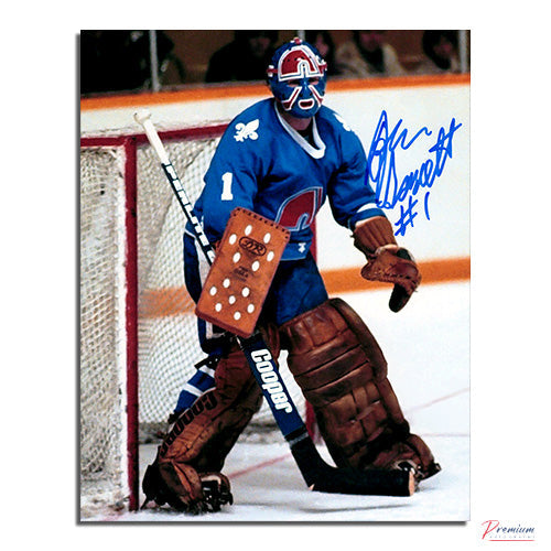 John Garrett Quebec Nordiques Signed 8x10 Photograph Stance