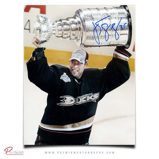 Jean-Sebastien Giguere AnaheimDucks Signed 8x10 Photograph Stanley Cup Celebration