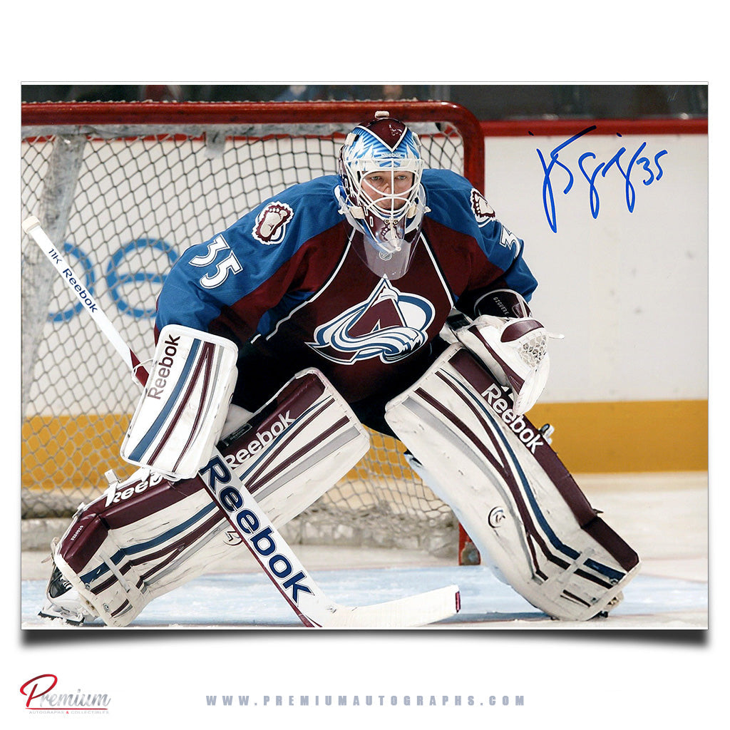 Jean-Sebastien Giguere Calgary Flames Signed 8x10 Photograph Mask Close Up