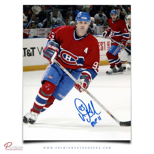 Doug Gilmour Montreal Canadiens Autographed 8x10 Alternate Captain w/ HOF 12 Inscription