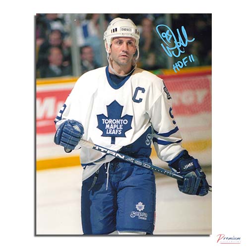 Doug Gilmour Toronto Maple Leafs Signed 8x10 Photograph Captain /w HOF 2011 Inscription