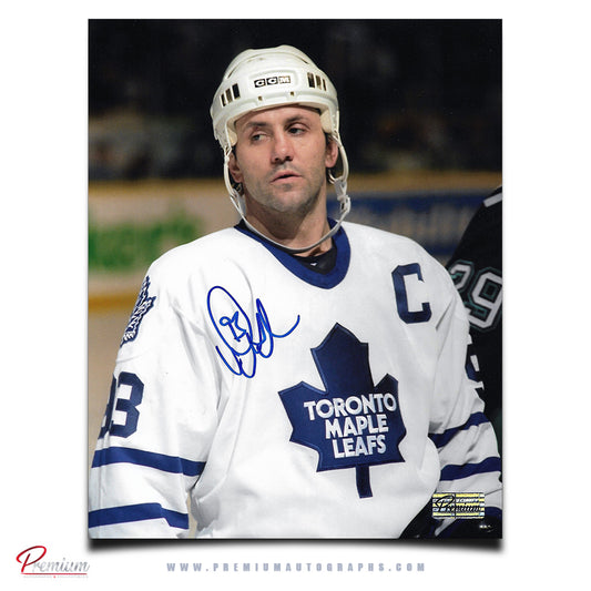 Doug Gilmour Toronto Maple Leafs Autographeded 8x10 Photograph Close Up