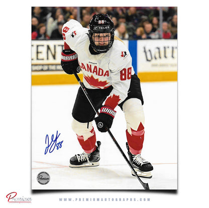 Julia Gosling Team Canada Autographed 8x10 Photograph Offensive Zone Attack