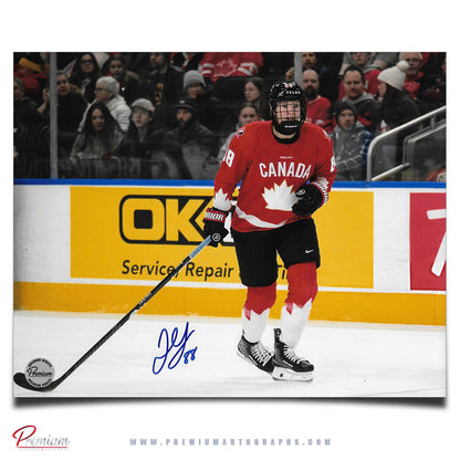 Julia Gosling Team Canada Autographed 8x10 Photograph Focused