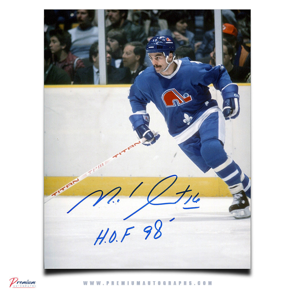 Michel Goulet Quebec Nordiques 8x10 Photograph /w HOF Inscription