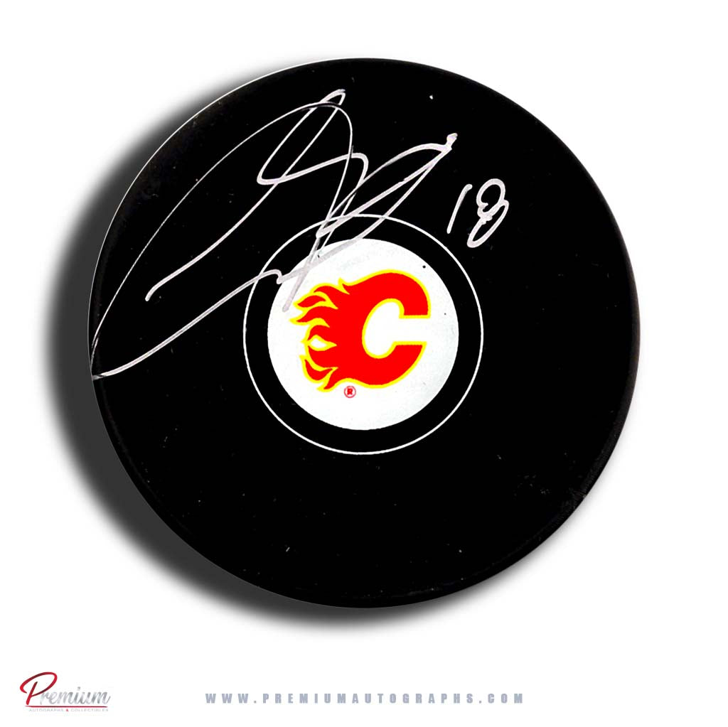 A.J. Greer Calgary Flames Autographed Puck