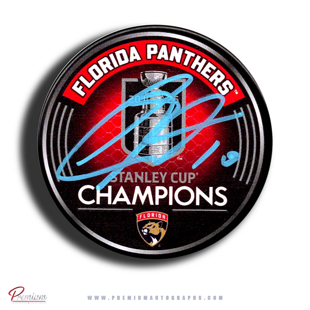 A.J. Greer Florida Panthers Autographed Stanley Cup Champions Puck