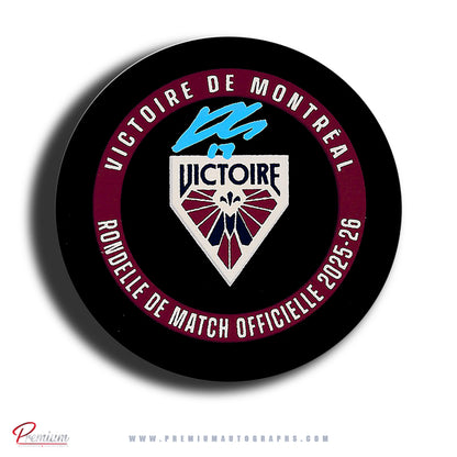 Dara Greig Montreal Victoire Autographed Official Game Puck