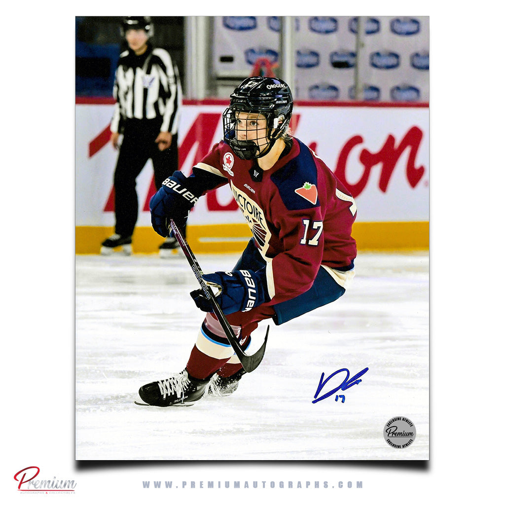 Dara Greig Montreal Victoire Autographed PWHL 8x10 Photograph On the Attack