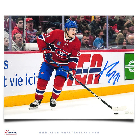 Kaiden Guhle Montreal Canadiens Signed 8x10 Photograph Around the Net