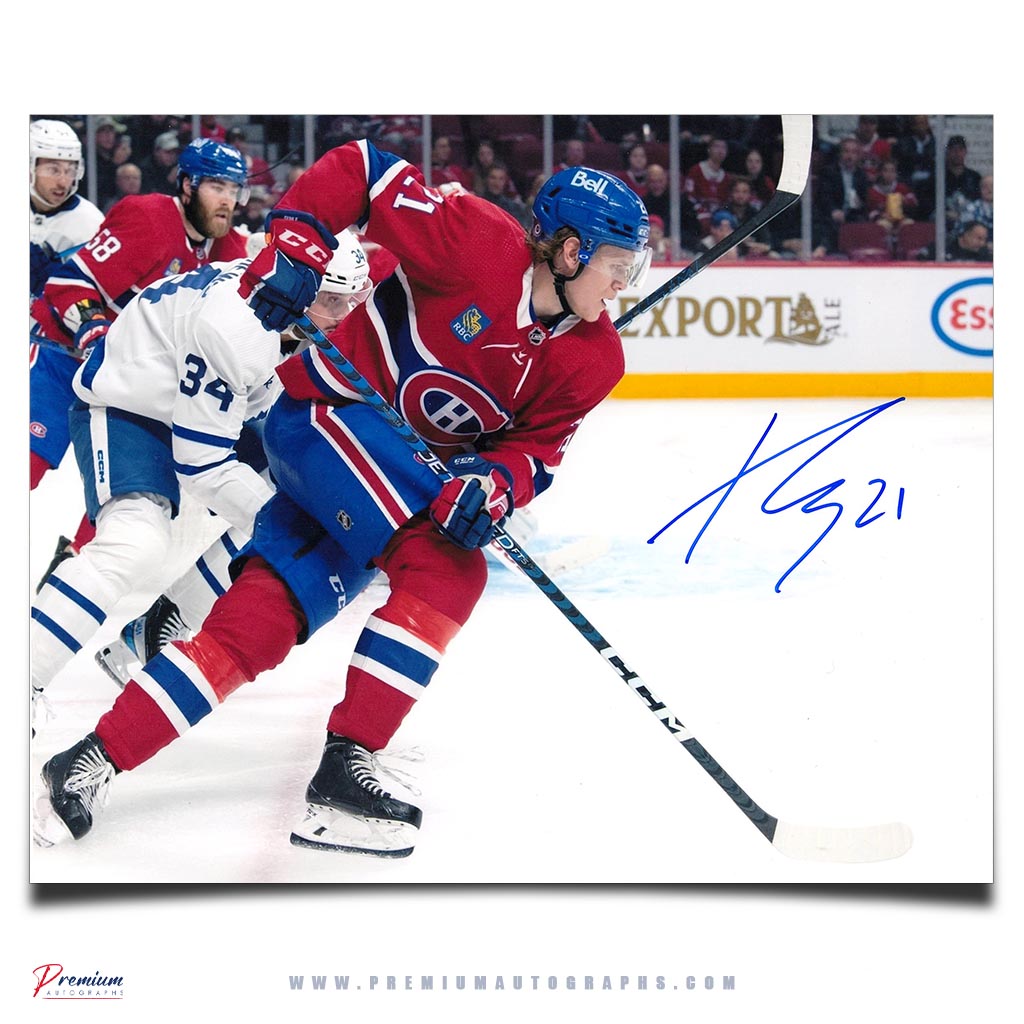 Kaiden Guhle Montreal Canadiens Signed 8x10 Photograph Vs. Maple Leafs