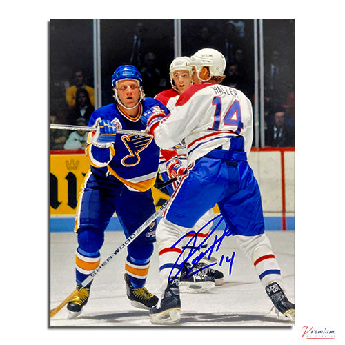 Kevin Haller Montreal Canadiens Signed 8x10 Photograph Vs. Blues