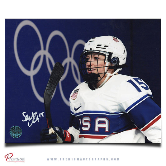 Savannah Harmon Team USA Autographed 8x10 Photograph Olympic Rings