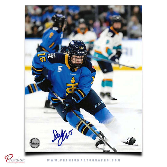 Savannah Harmon Toronto Sceptres  PWHL Autographed 8x10 Photograph On the Attack