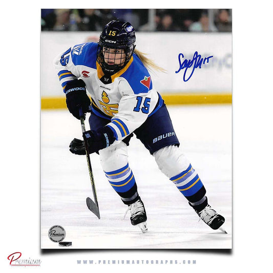 Savannah Harmon Toronto Sceptres  PWHL Autographed 8x10 Photograph With the Puck