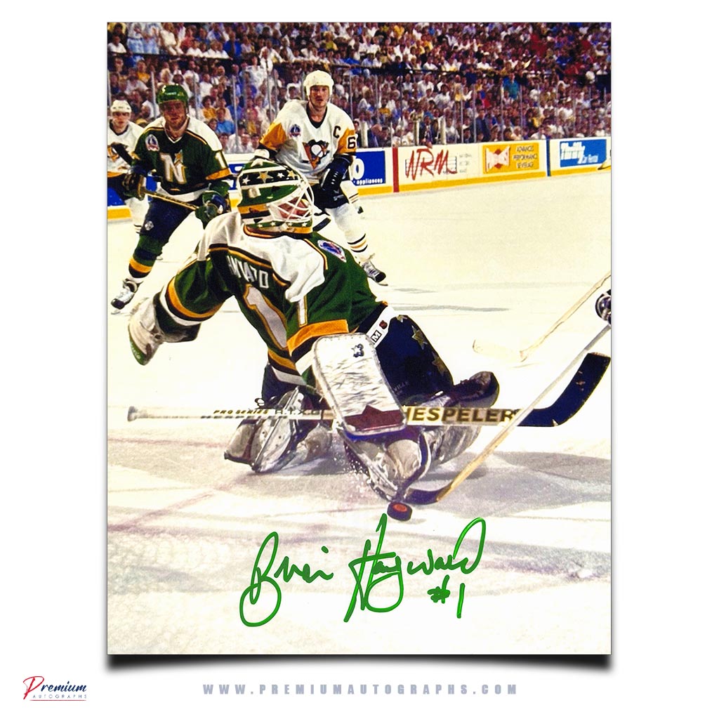 Brian Hayward Minnesota North Stars Signed 8x10 Photograph Kick Save