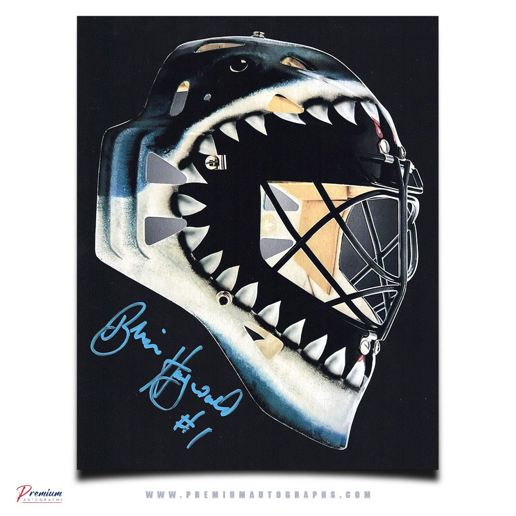 Brian Hayward San Jose Sharks Signed 8x10 Photograph Maskup