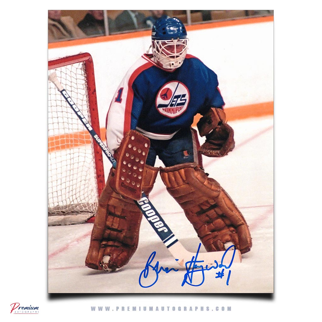 Brian Hayward Winnipeg Jets Signed 8x10 Photograph Stance