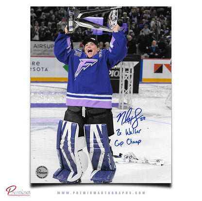 Nicole Hensley Minnesota Frost PWHL Autographed 8x10 Photograph Walter Cup Celebration w/ Inscription