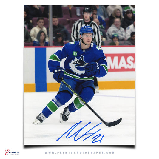 Nils Hoglander Vancouver Canucks Signed 8x10 Photograph Skating