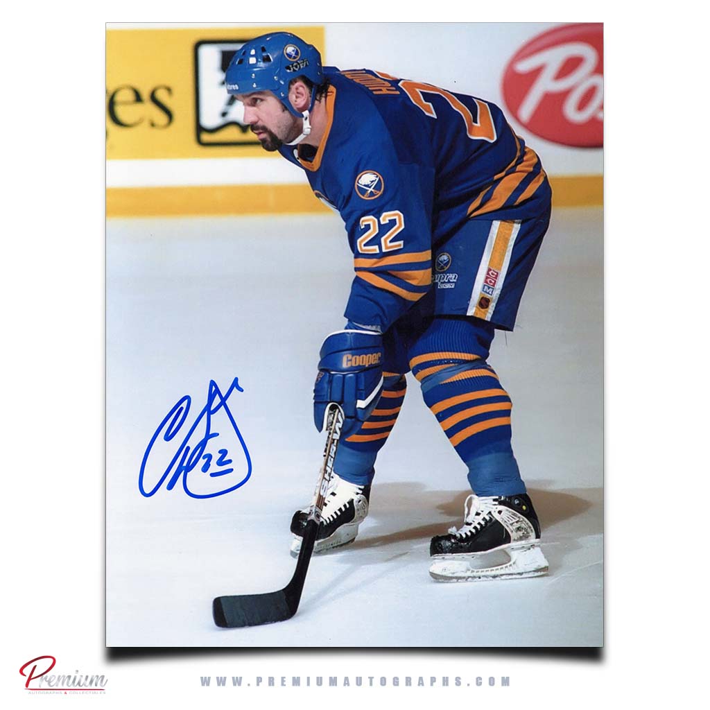 Charlie Huddy Buffalo Sabres Autographed 8x10 Photograph Faceoff