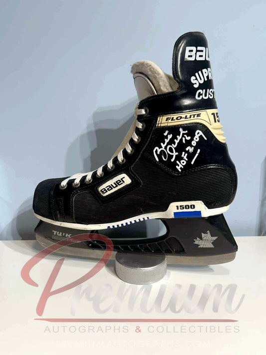 Brett Hull Autographed Bauer Used Skate w/ HOF 2009 Inscription