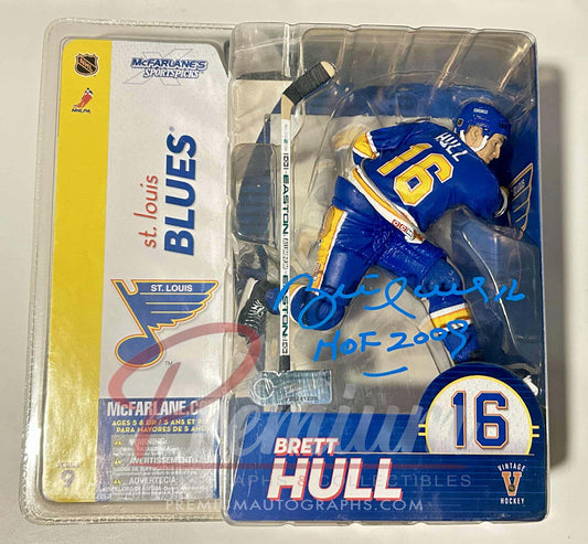Brett Hull St. Louis Blues Autographed McFarlane Series 9