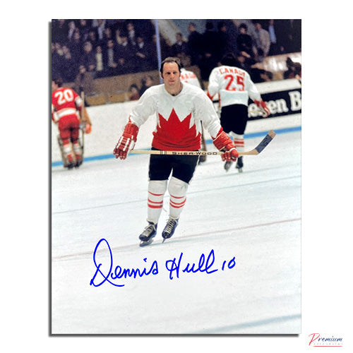 Dennis Hull Team Canada Signed 8x10 Photograph Skating