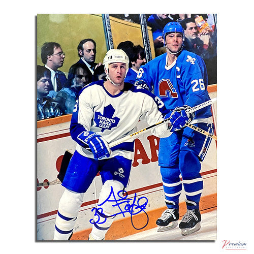 Al Iafrate Toronto Maple Leafs Signed 8x10 Photograph Vs. Nordiques