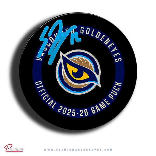 Sophie Jaques Vancouver Goldeneyes PWHL Autographed Official 2025-26 Game puck